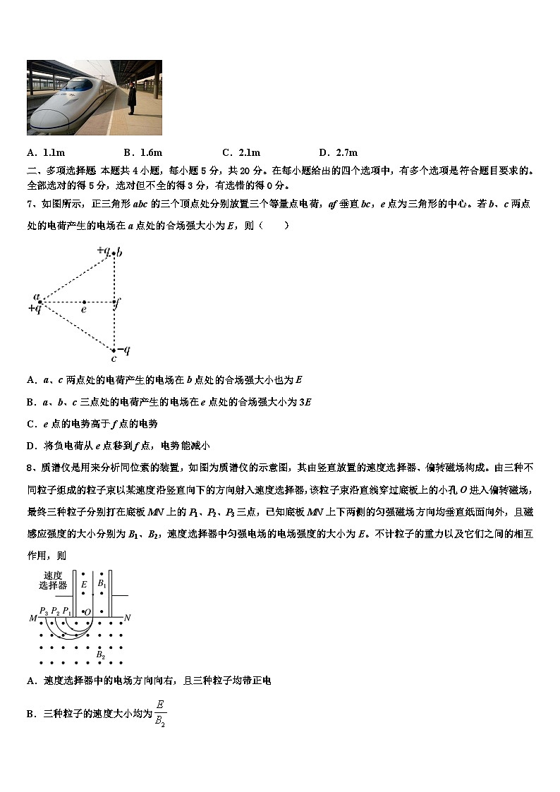 2026届西藏林芝地区一中高考考前模拟物理试题含解析第3页