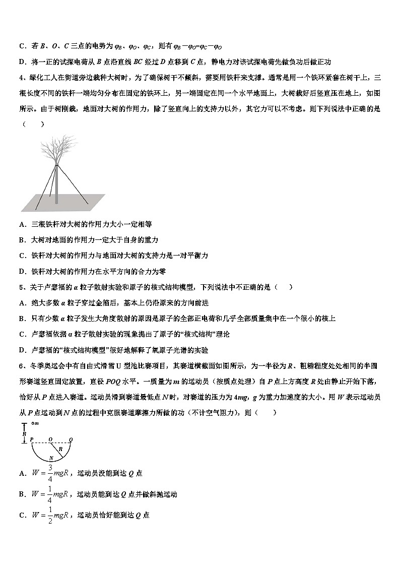 2026届西藏省重点中学高考压轴卷物理试卷含解析第2页