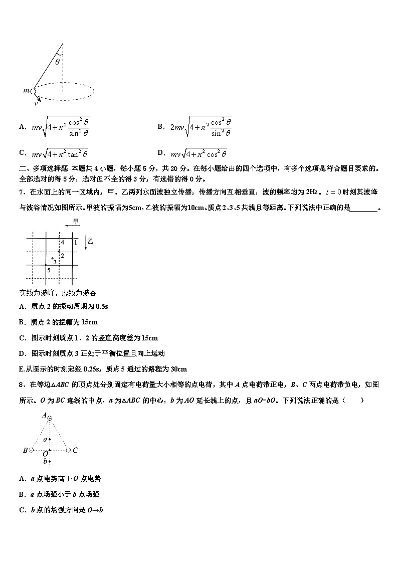 2026届西藏自治区林芝市第二高级中学高考物理倒计时模拟卷含解析第3页