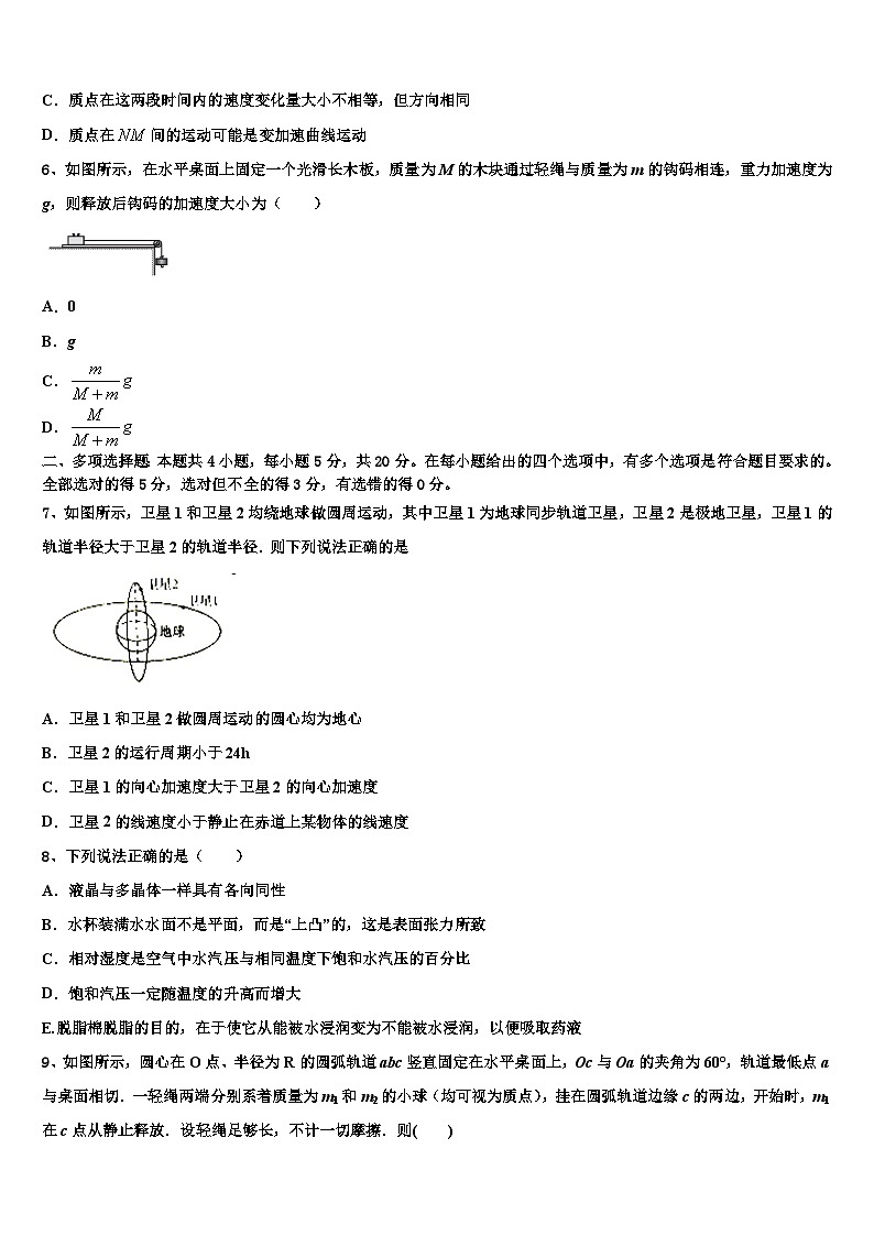 2026届襄阳市第四中学高考仿真卷物理试卷含解析第3页