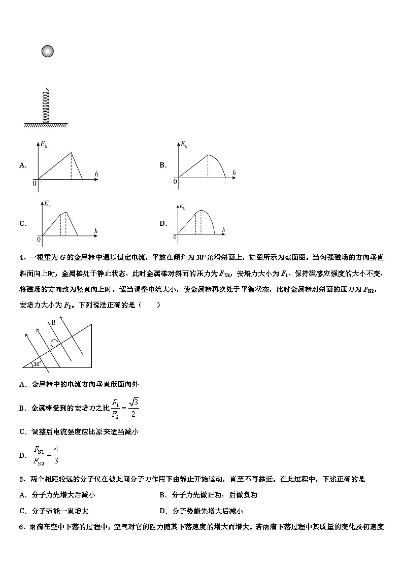 2026届新疆昌吉市教育共同体高考仿真卷物理试卷含解析第2页
