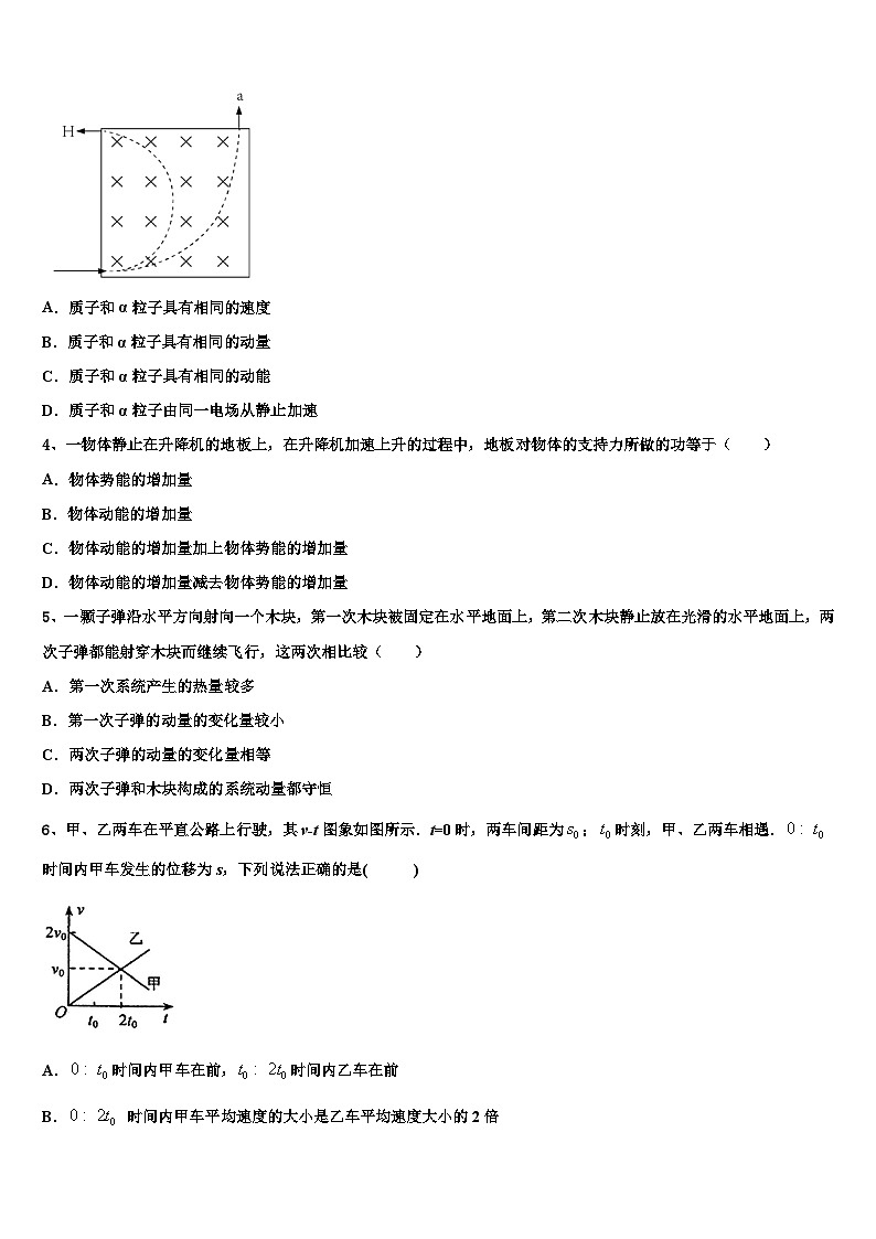 2026届新疆喀什市深喀第一高级中学高考物理押题试卷含解析第2页