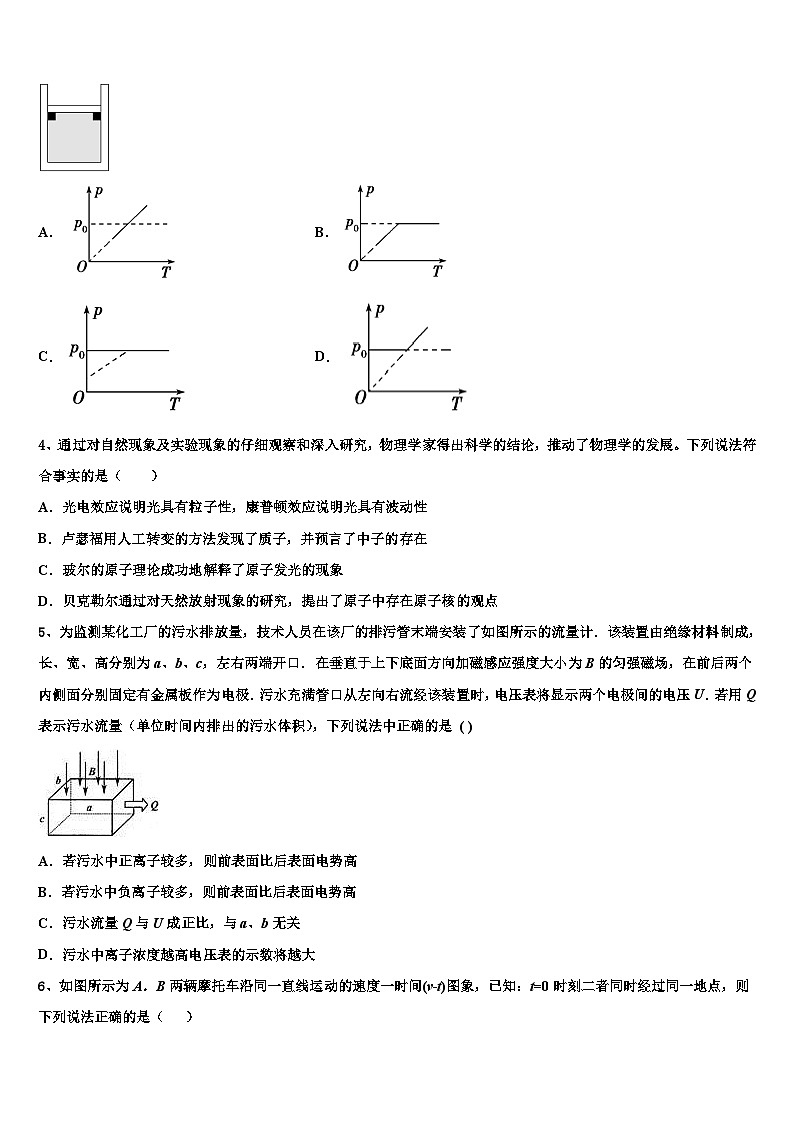 2026届新疆库车县乌尊镇中学高考临考冲刺物理试卷含解析第2页