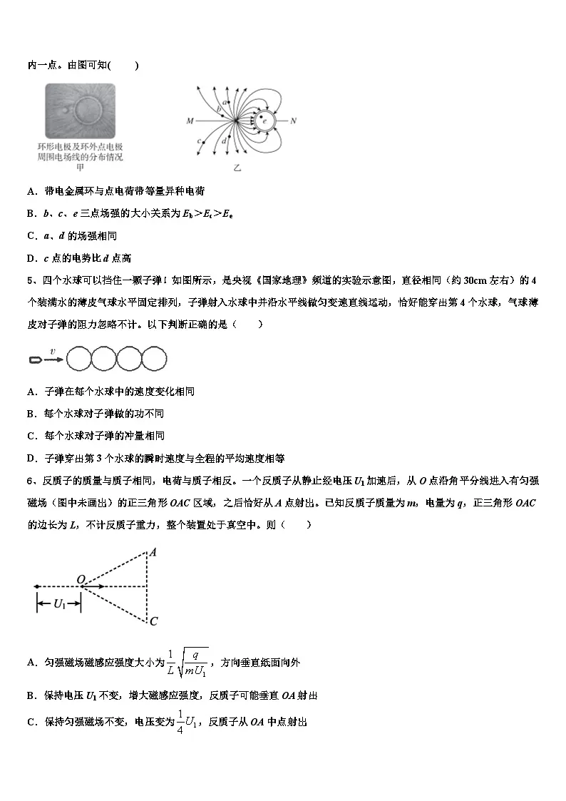 2026届营口市重点中学高考冲刺物理模拟试题含解析第2页