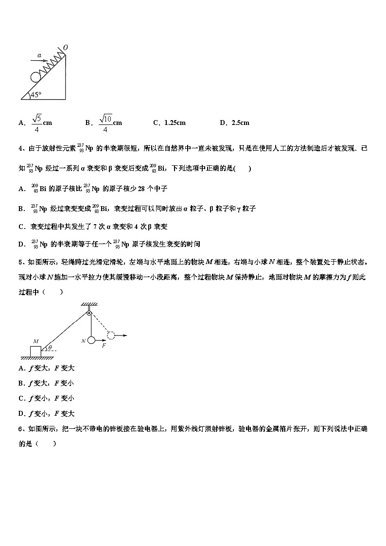 2026届许昌市重点中学高考仿真卷物理试卷含解析第2页