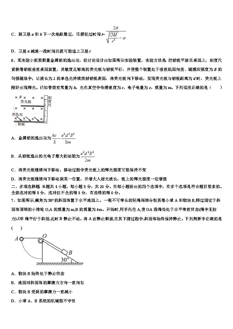 2026届扬州市重点中学高考物理押题试卷含解析第3页