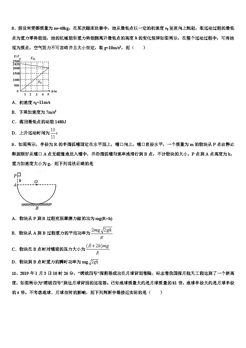 2026届伊春市重点中学高考物理二模试卷含解析第3页