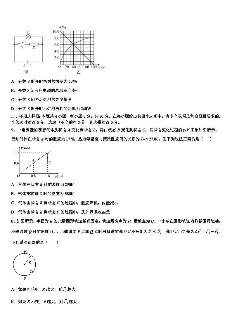2026届雅安市重点中学高三下学期第六次检测物理试卷含解析第3页