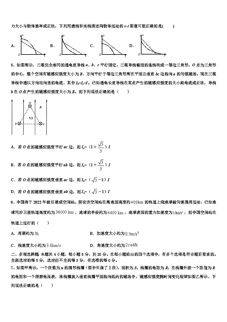 2026届宿迁市重点中学高三下学期联考物理试题含解析第2页