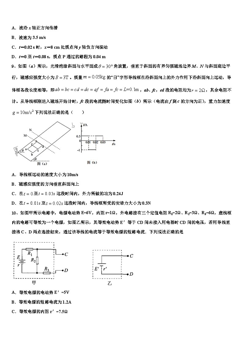 2026届兴义市第八中学高三考前热身物理试卷含解析第3页