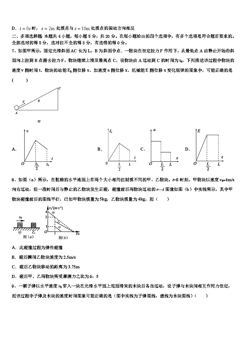 2026届兴安市重点中学高三第六次模拟考试物理试卷含解析第3页