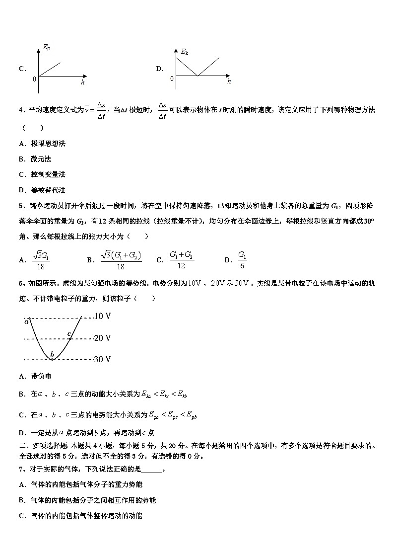 2026届信阳市重点中学高三最后一卷物理试卷含解析第2页