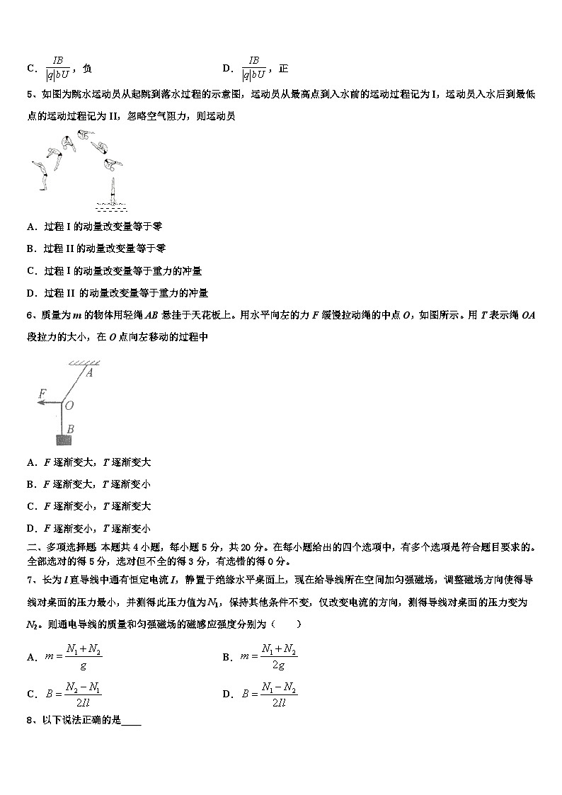 2026届云浮市重点中学高三下学期一模考试物理试题含解析第2页