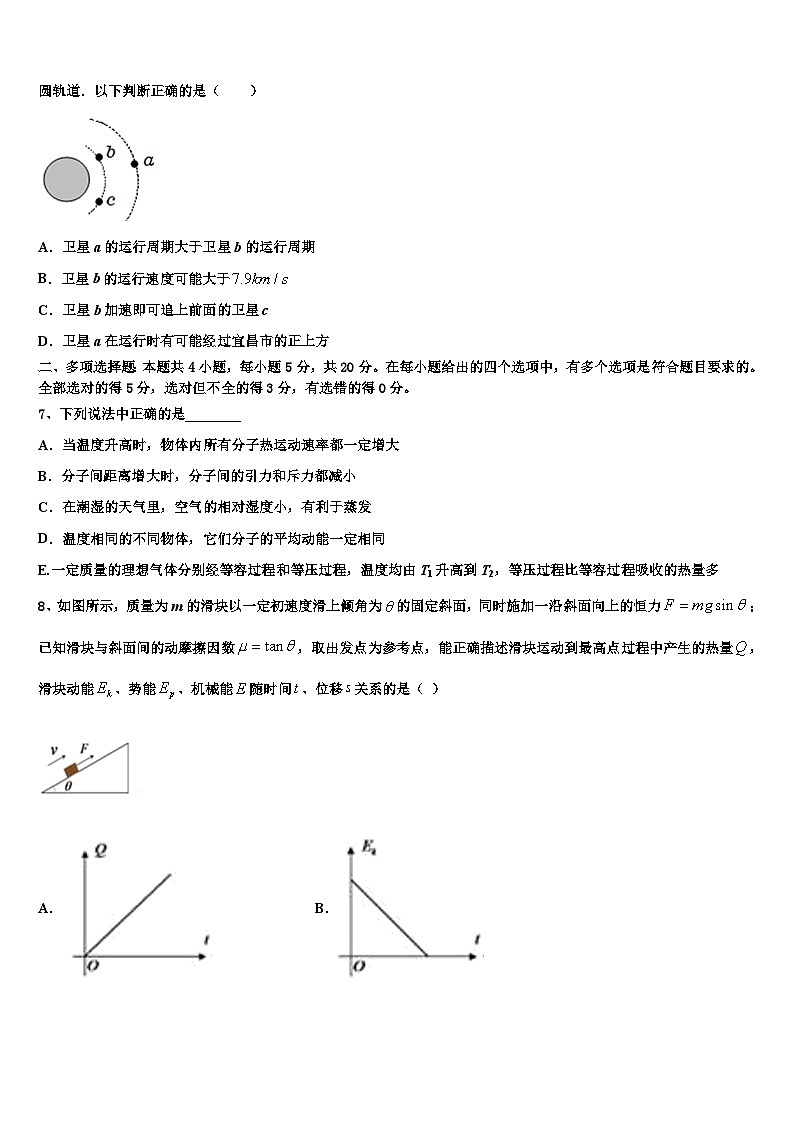 2026届豫东名校高三第五次模拟考试物理试卷含解析第3页
