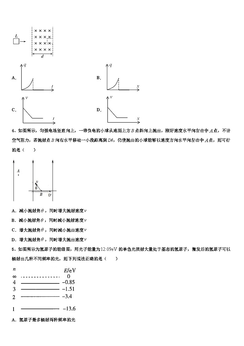2026届豫晋冀高三第四次模拟考试物理试卷含解析第2页