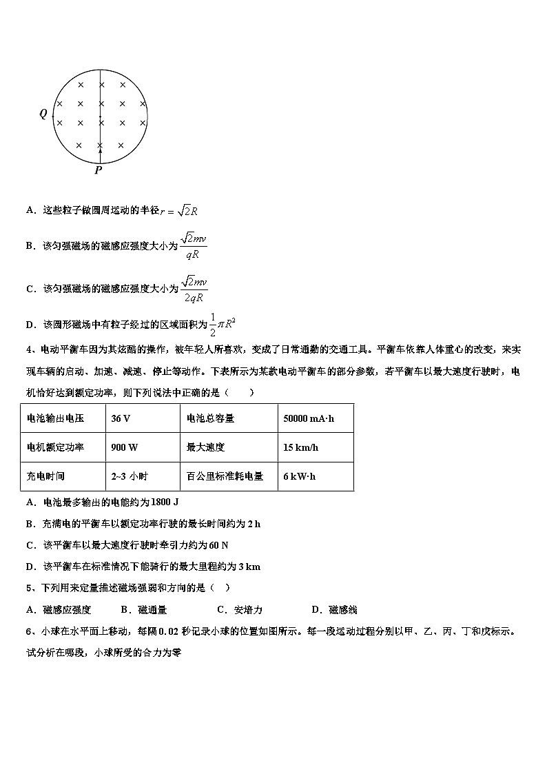 2026届新疆乌鲁木齐市十中高三3月份第一次模拟考试物理试卷含解析第2页