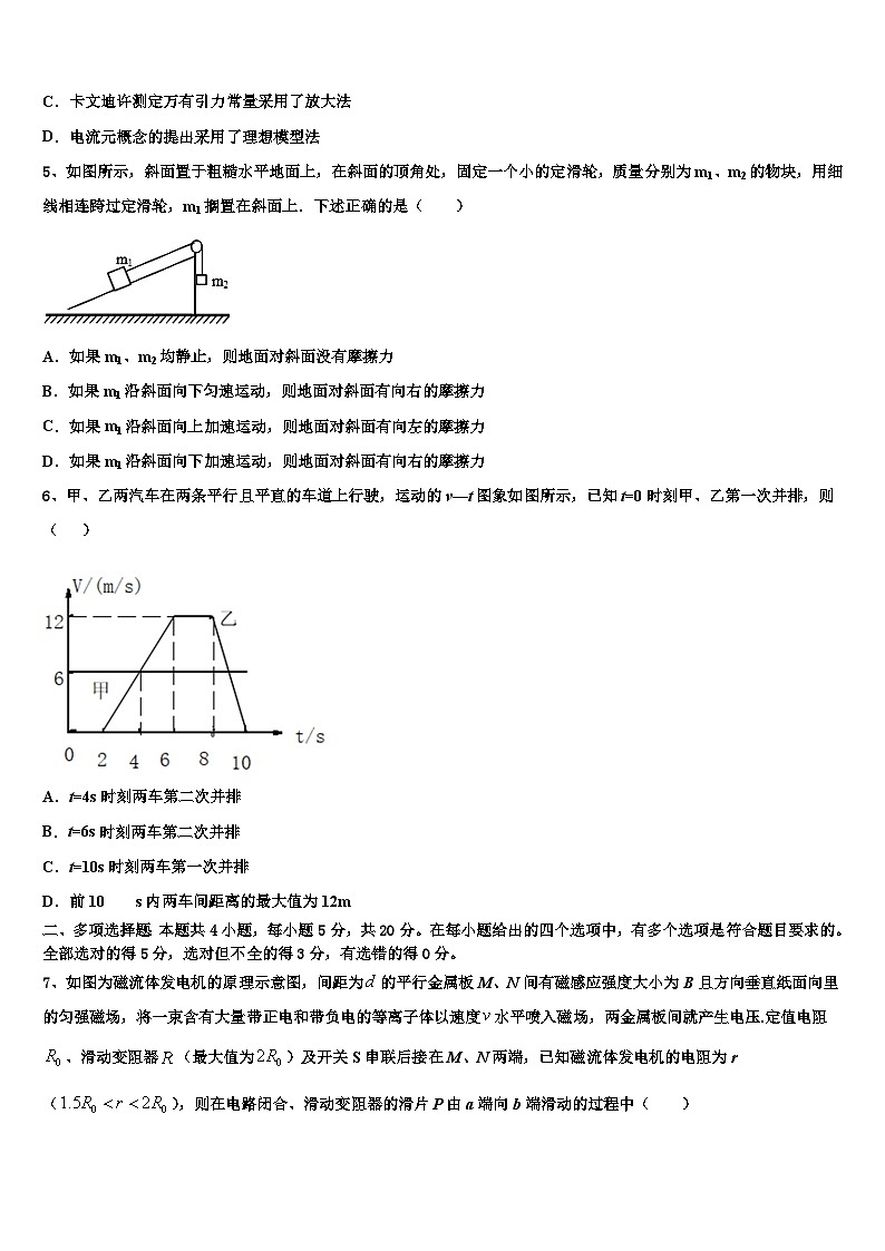2026届襄樊市重点中学高三适应性调研考试物理试题含解析第2页