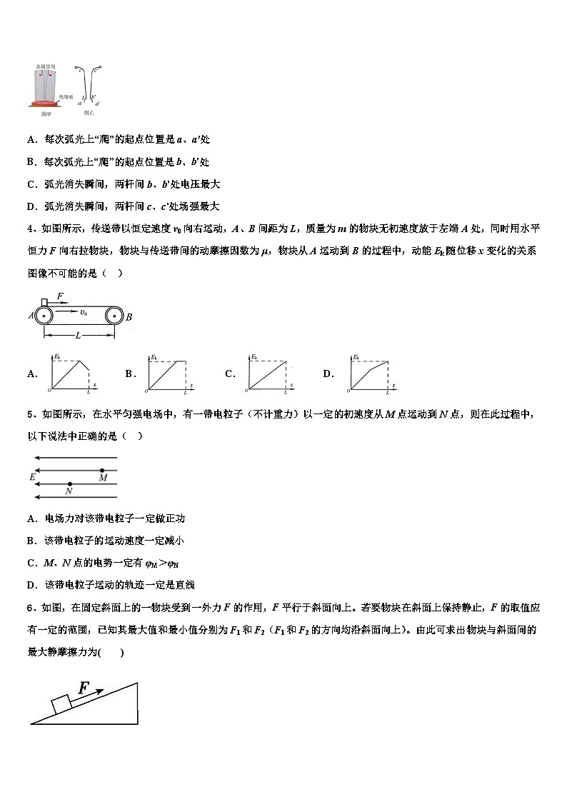 2026届湘西市重点中学高三适应性调研考试物理试题含解析第2页