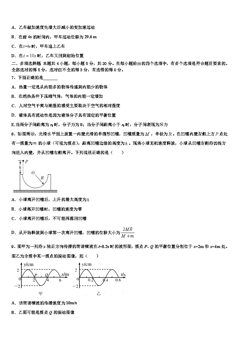 2026届西南交通大学附属中学高三下学期联合考试物理试题含解析第3页