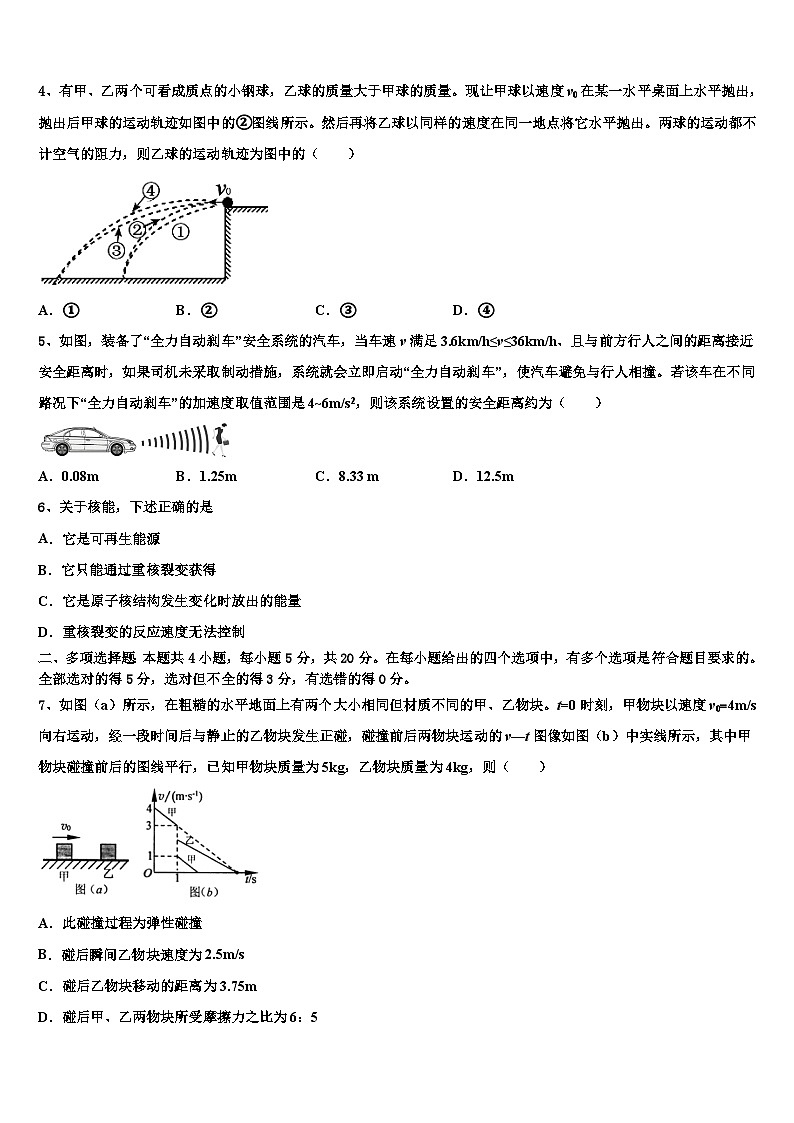 2026届西南交通大学附属中学高三二诊模拟考试物理试卷含解析第2页