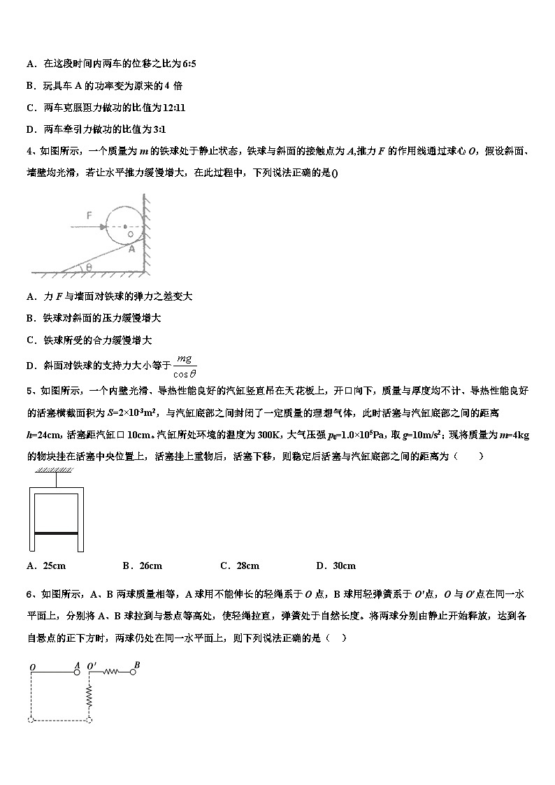 2026届西藏自治区拉萨中学高三压轴卷物理试卷含解析第2页