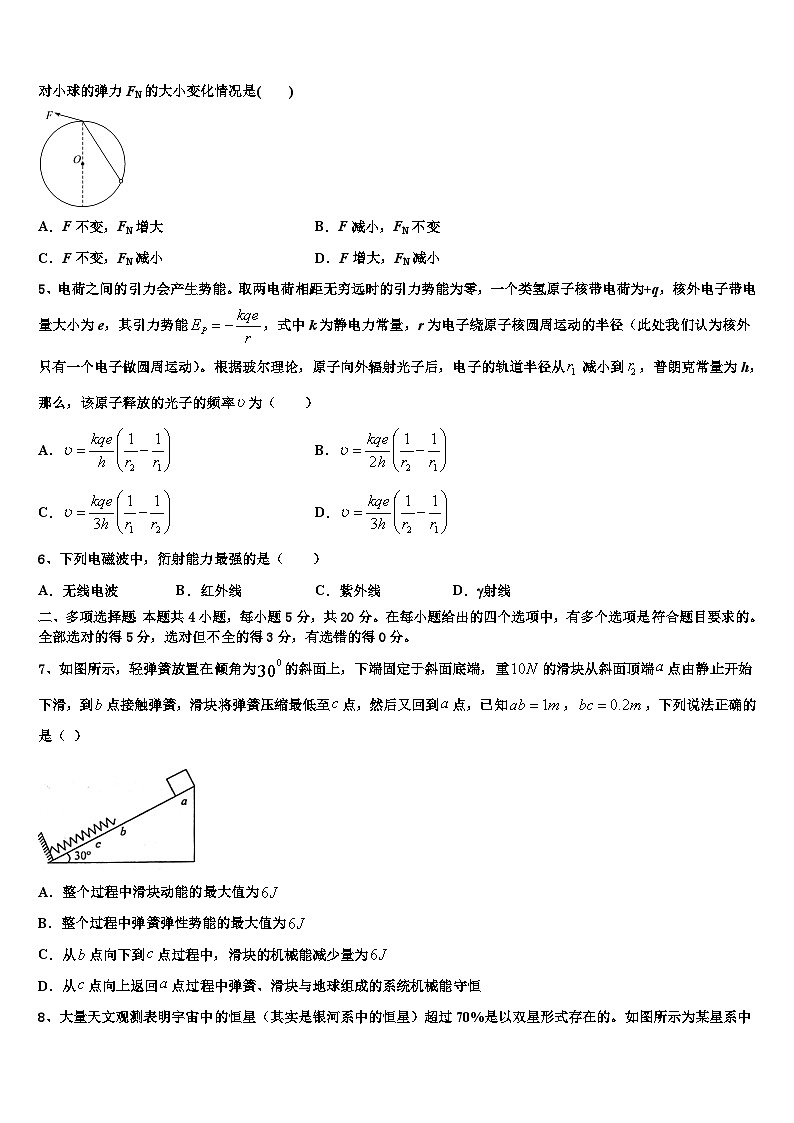 2026届西藏山南地区第二高级中学高三下学期第六次检测物理试卷含解析第2页