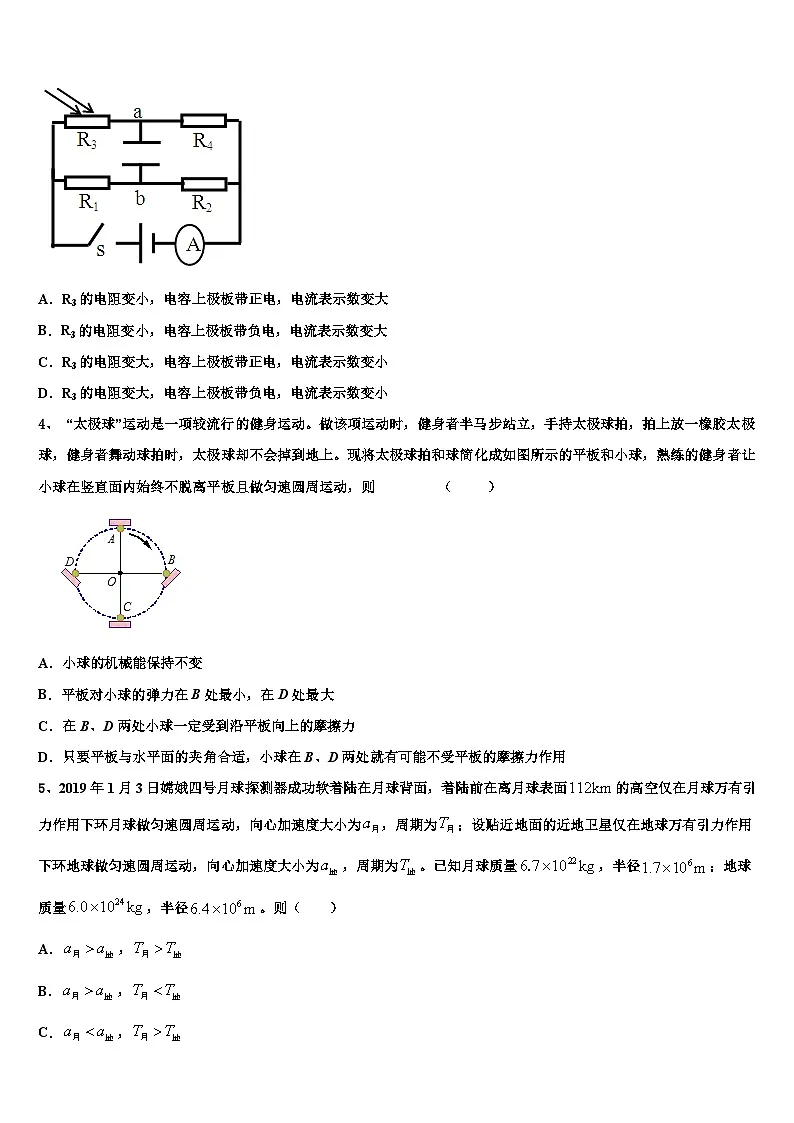 2026届西藏拉萨北京实验中学高三下学期第五次调研考试物理试题含解析第2页