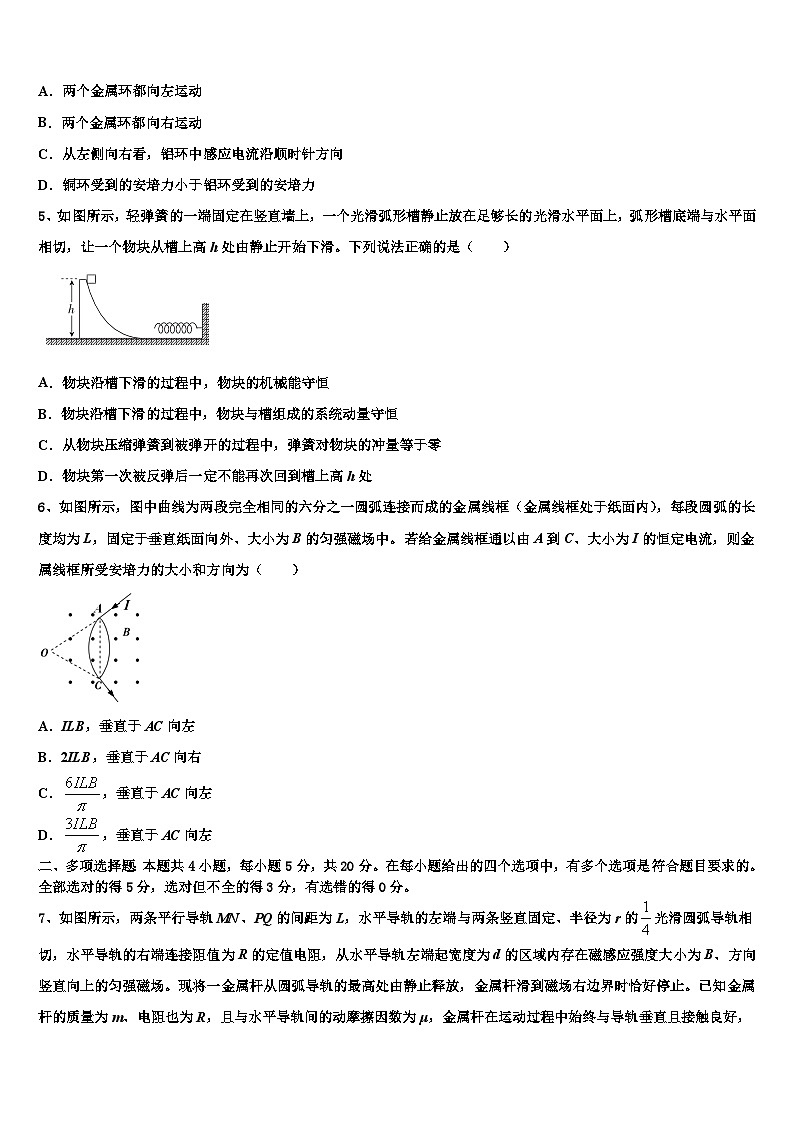 2026届武威市重点中学高三冲刺模拟物理试卷含解析第2页