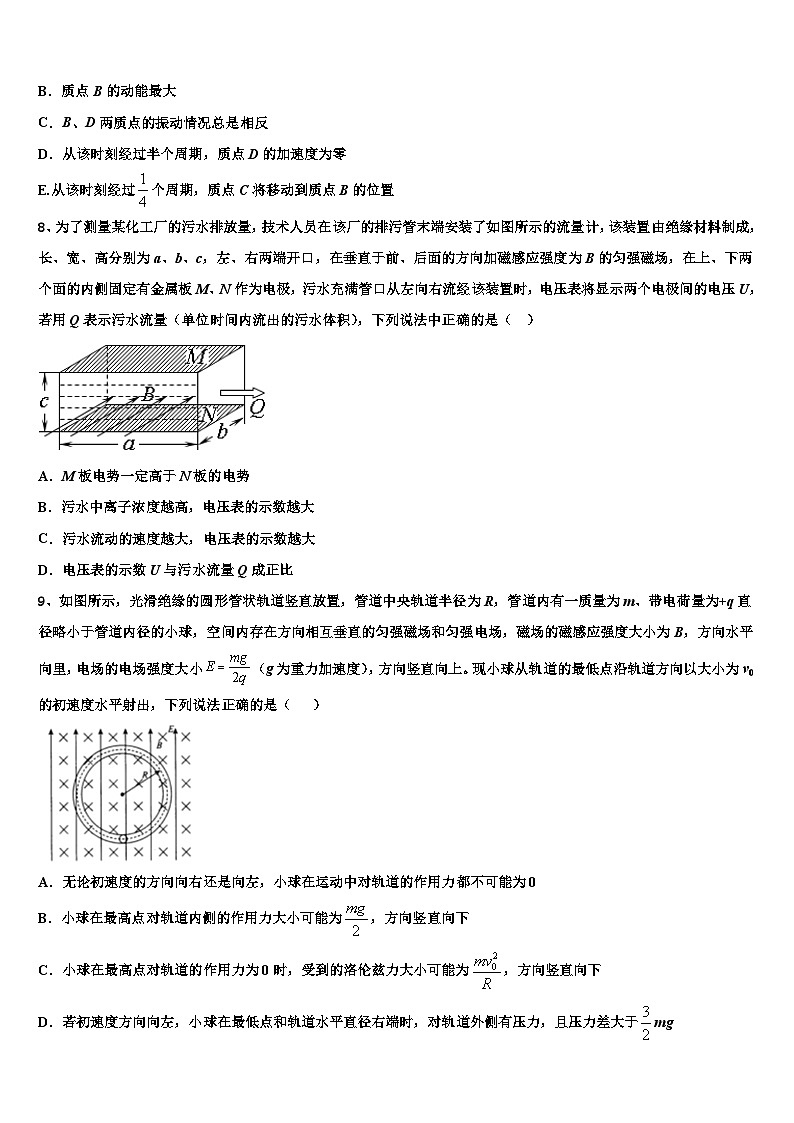 2026届吴忠高级中学高三考前热身物理试卷含解析第3页