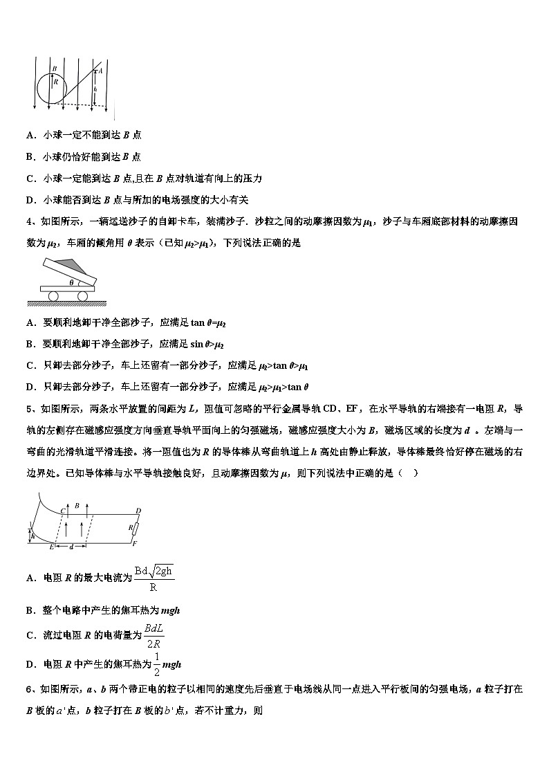 2026届西藏林芝市一中高三下学期第五次调研考试物理试题含解析第2页