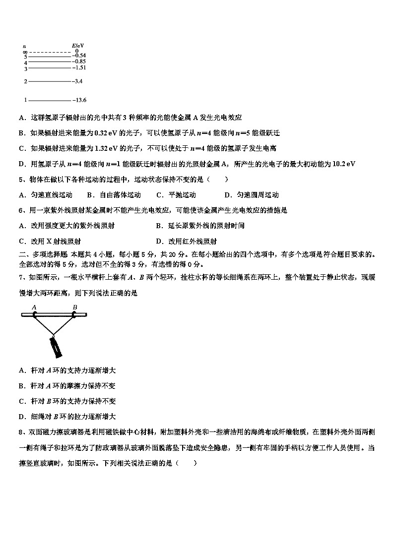 2026届通辽市重点中学高三下学期联考物理试题含解析第2页