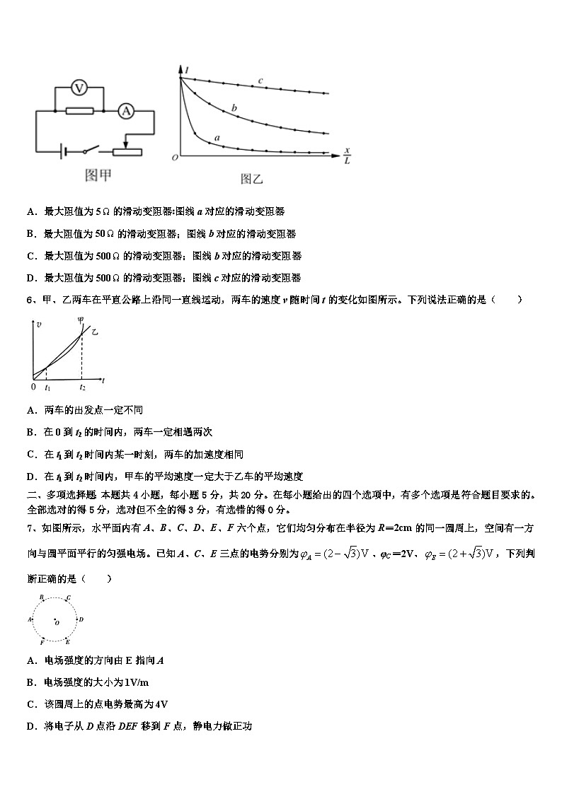 2026届天津市河北区高三考前热身物理试卷含解析第3页