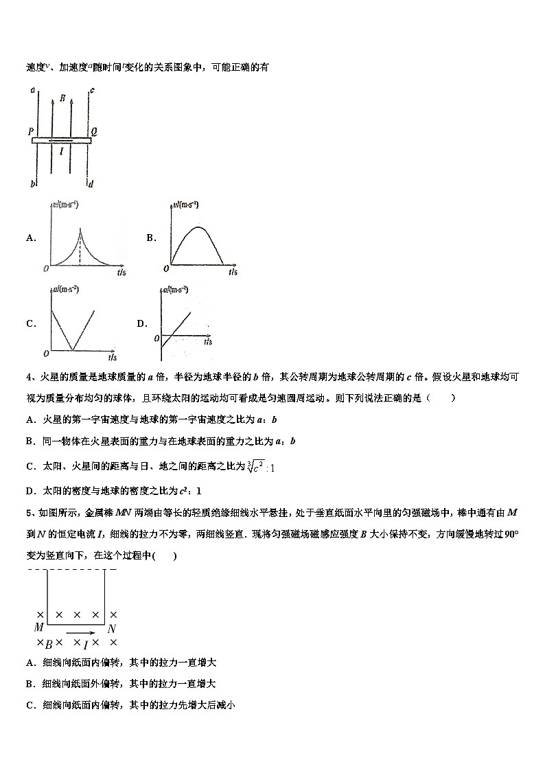 2026届天津市蓟州等部分区高三适应性调研考试物理试题含解析第2页