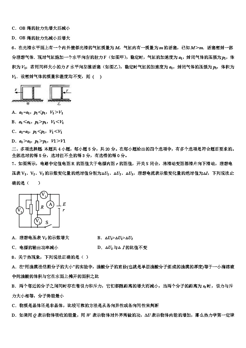 2026届天津市蓟州区马伸桥中学高三适应性调研考试物理试题含解析第3页
