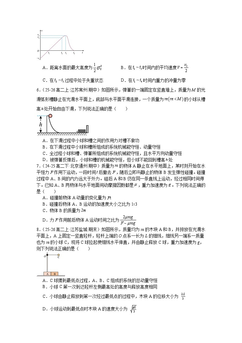 第一章《动量守恒定律》培优章末练习—2025-2026学年高中物理人教版选修第一册第2页