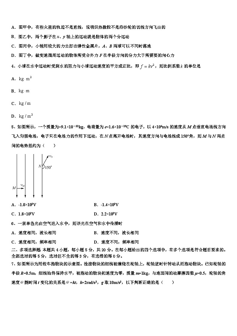 2026届云南省昆明市官渡区第一中学高考仿真卷物理试题含解析第2页