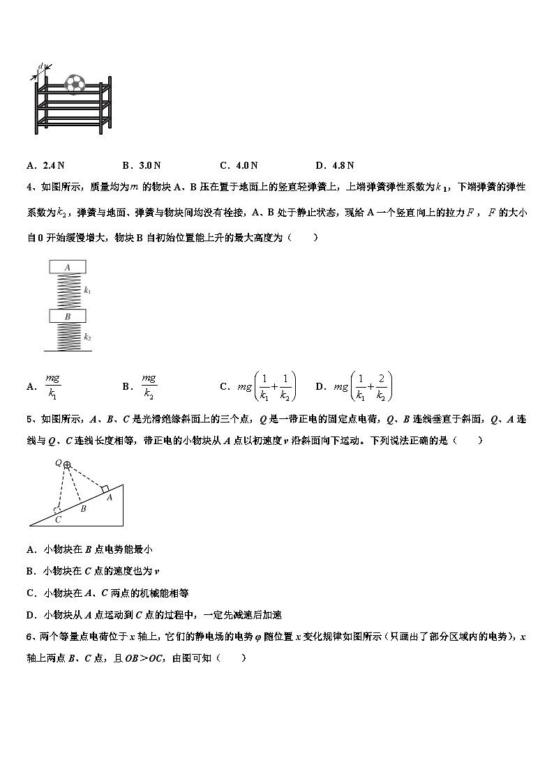2026届云南省昆明市禄劝县第一中学高考冲刺押题（最后一卷）物理试卷含解析第2页