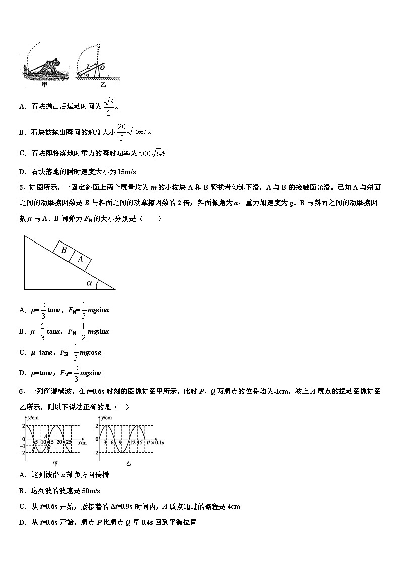 2026届云南省耿马县第一中学高考冲刺物理模拟试题含解析第2页