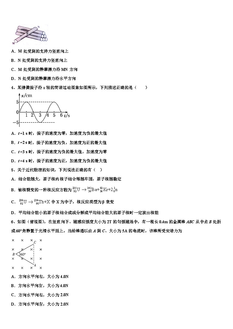 2026届云南省丘北县第二中学高考物理二模试卷含解析第2页