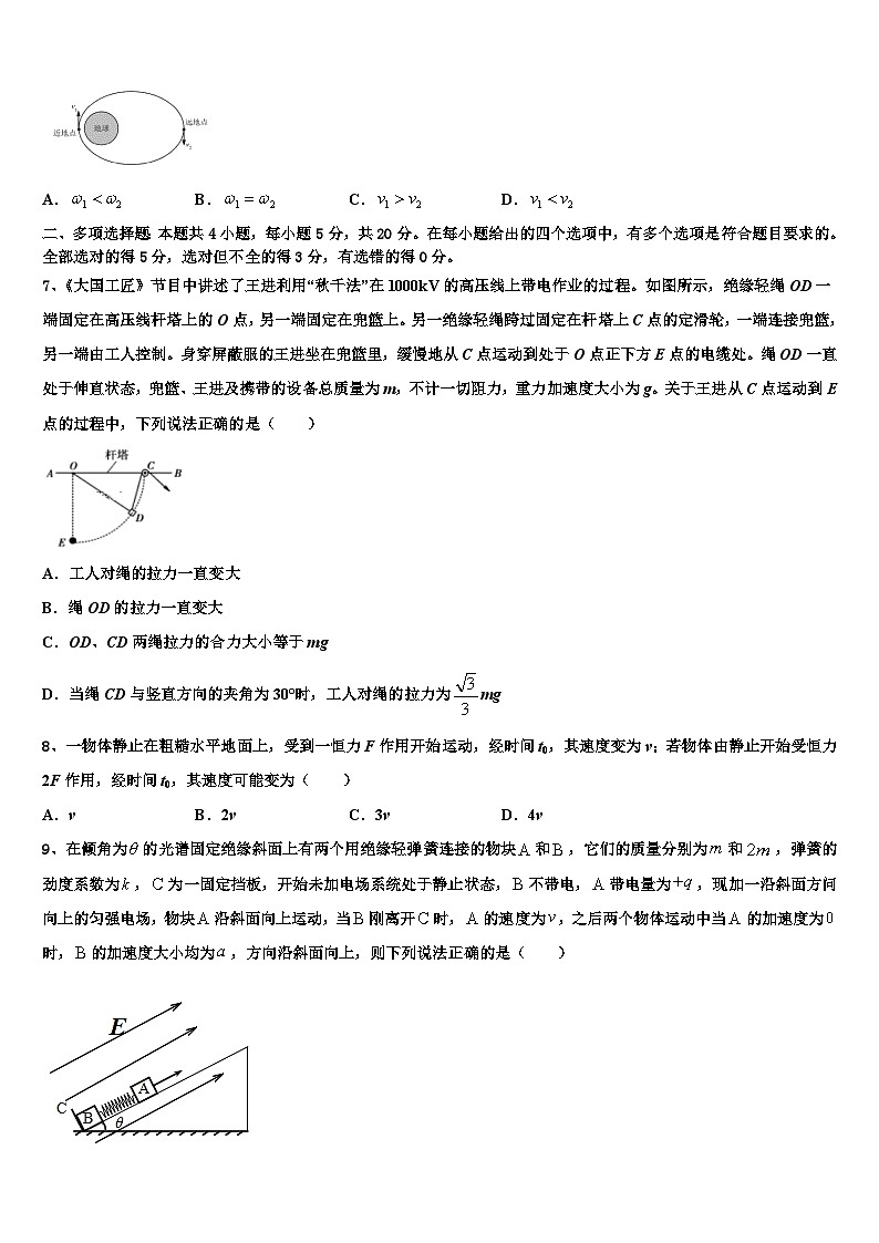 2026届云南省临沧市临翔区元江民族中学高考物理必刷试卷含解析第3页