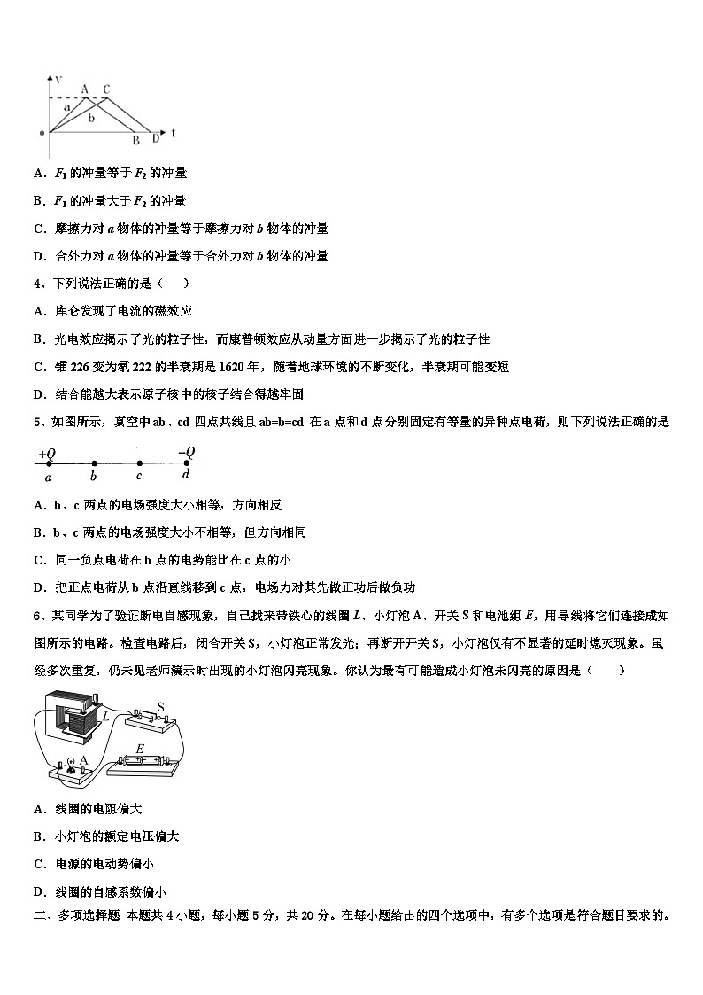 2026届云南省马关县第二中学高考冲刺押题（最后一卷）物理试卷含解析第2页