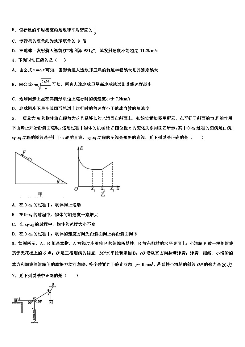 2026届云南省蒙自一中高考冲刺物理模拟试题含解析第2页