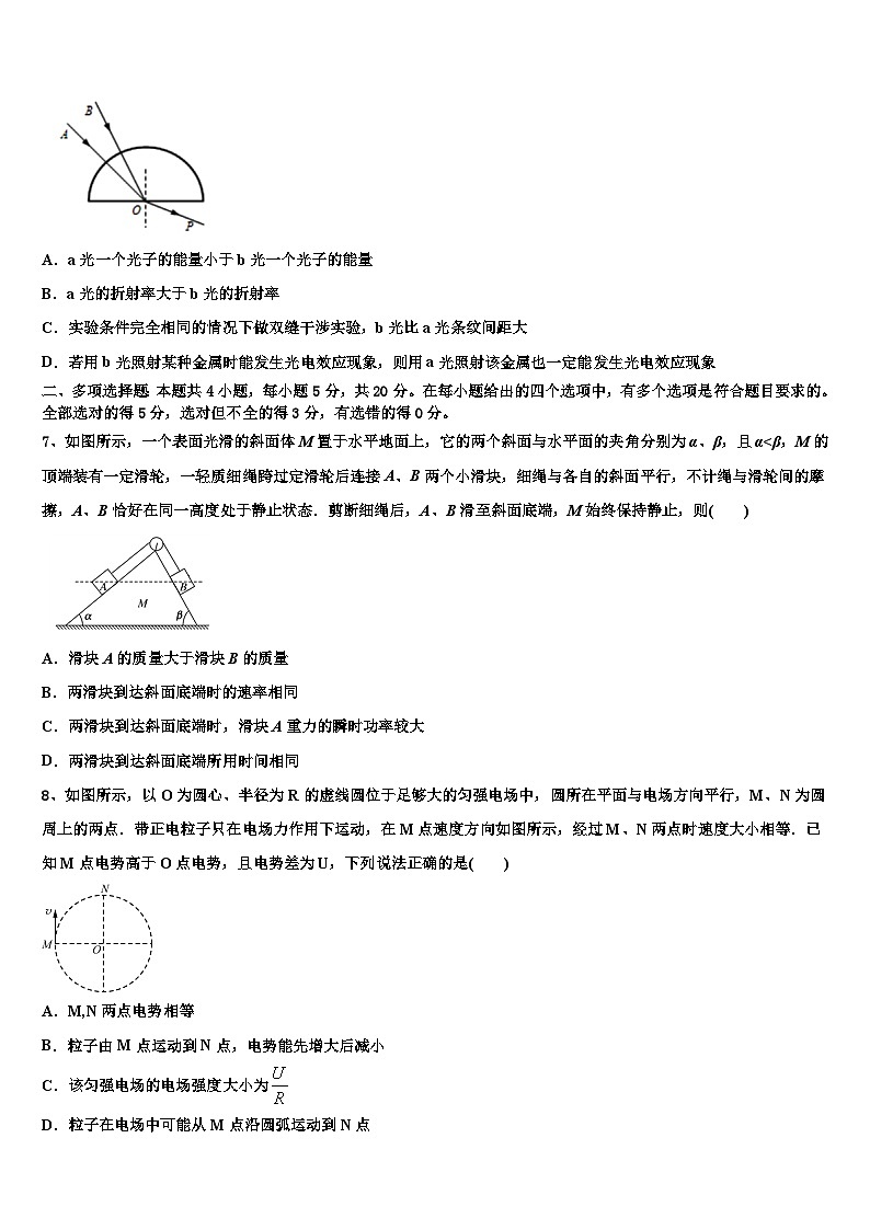 2026届云南省玉溪市玉溪第一中学高考物理倒计时模拟卷含解析第3页