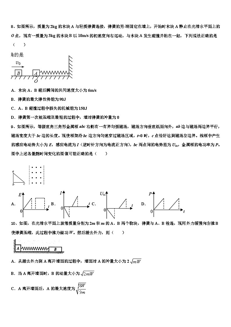 2026届云南省元江县民族中学高考物理全真模拟密押卷含解析第3页