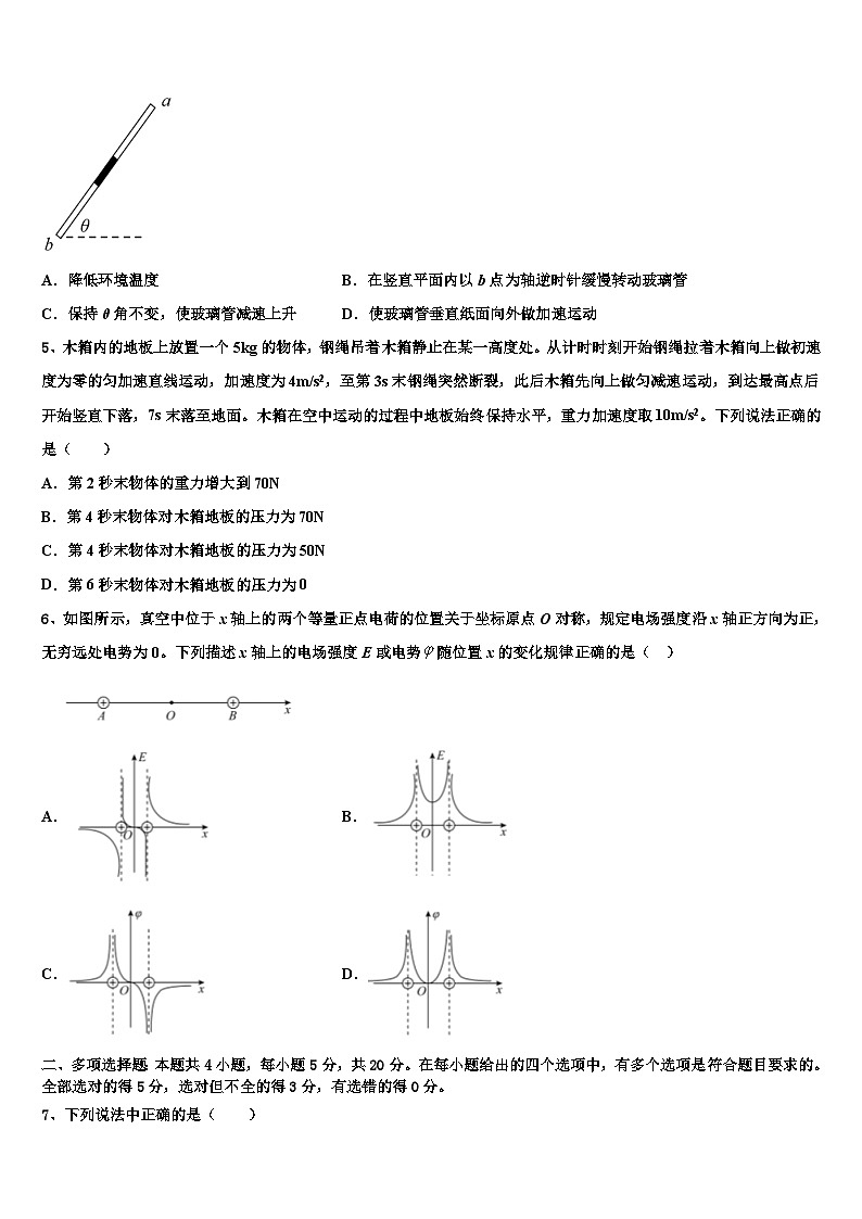 2026届云南省玉溪市峨山彝族自治县第一中学高考全国统考预测密卷物理试卷含解析第2页