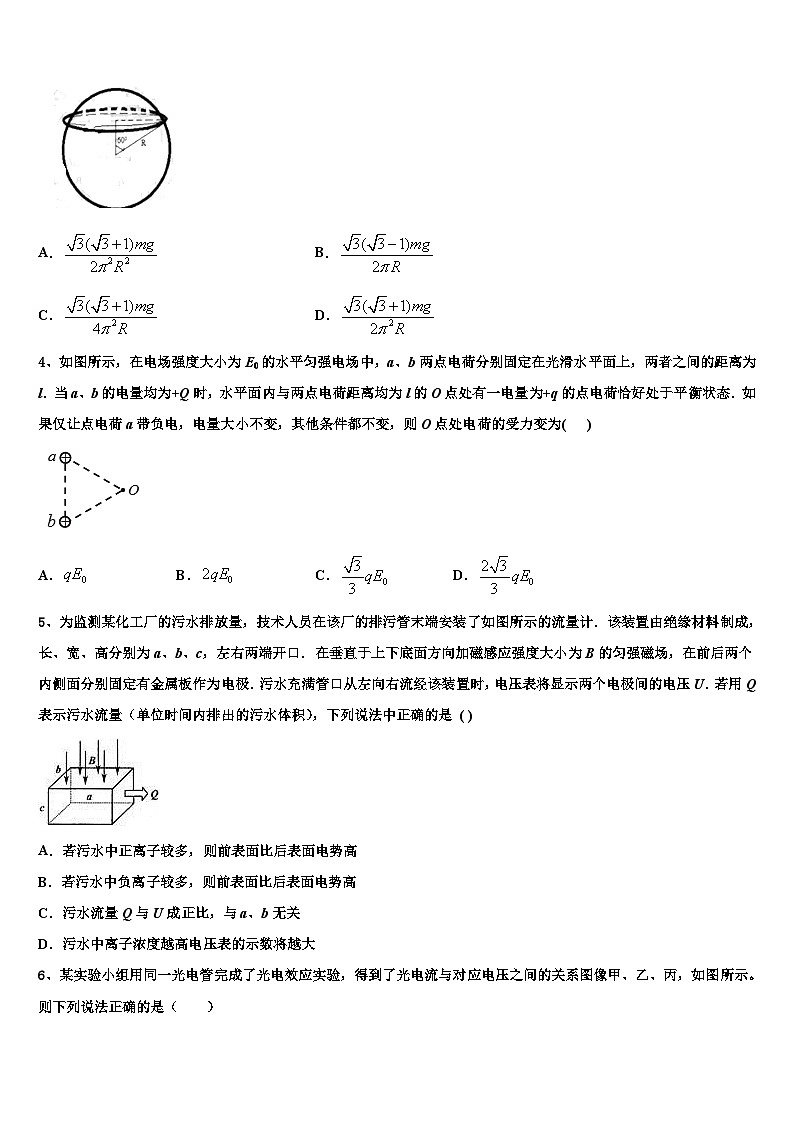 2026届云南省曲靖市罗平县一中高考仿真模拟物理试卷含解析2第2页