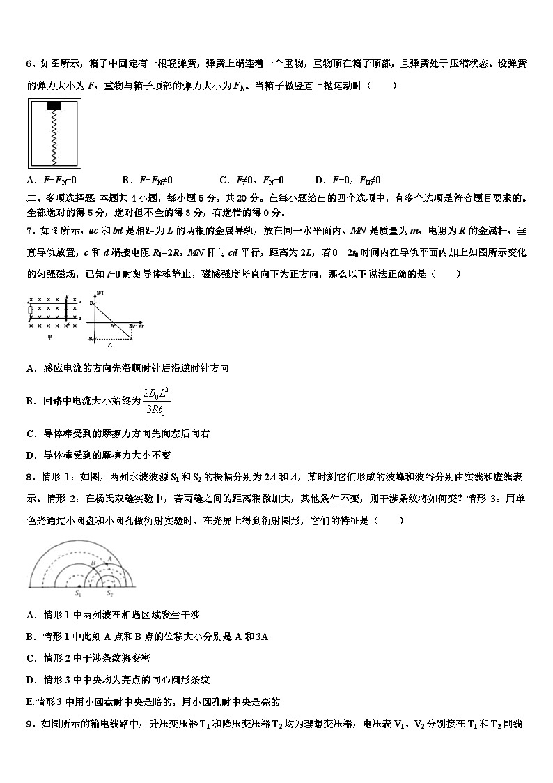 2026届云南省曲靖市宣威五中第八中学高考仿真卷物理试题含解析第3页