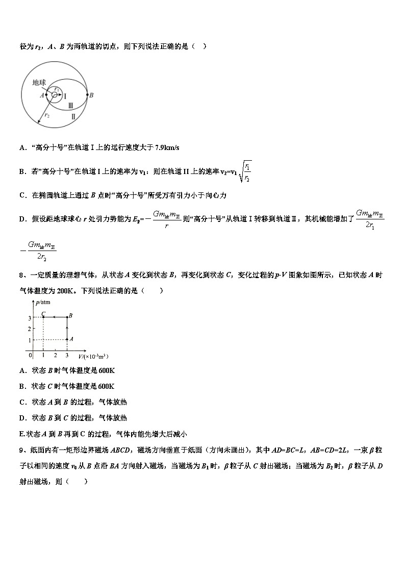 2026届云南省师范大学附属中学高三（最后冲刺）物理试卷含解析第3页