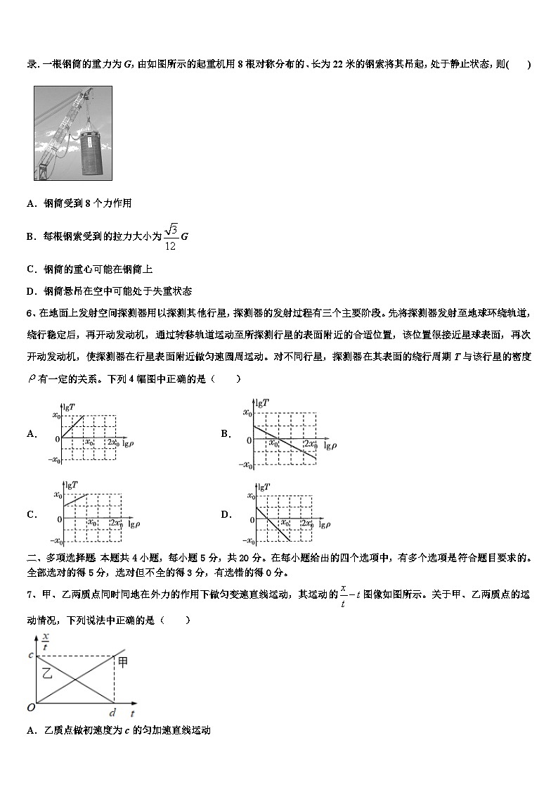 2026届云南省曲靖市宣威民族中学高三冲刺模拟物理试卷含解析第2页
