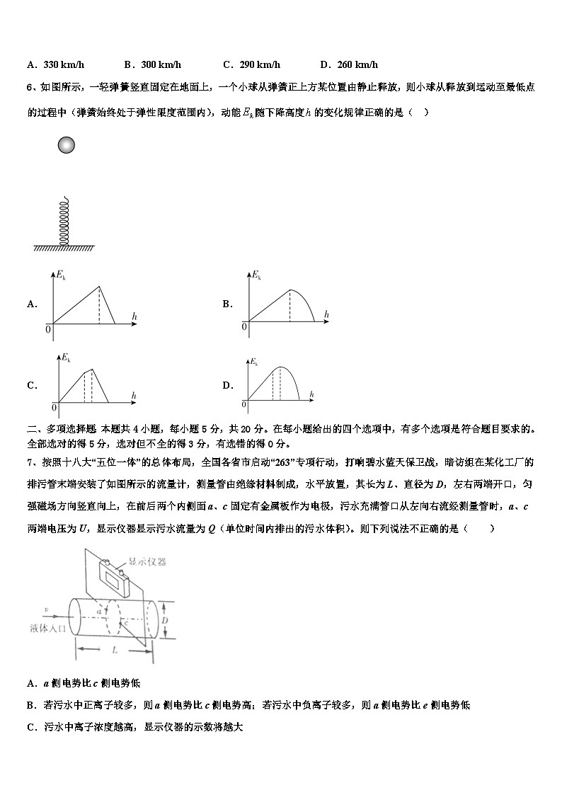 2026届云南省曲靖市陆良县高三下学期联合考试物理试题含解析第3页